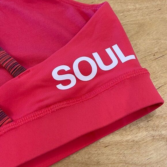 Lululemon Energy Sports Bra Soul Cycle Size 8 Boom Juice Cyber Alarming - Picture 4 of 5